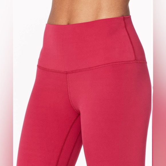Lululemon Align Crop 21” Sz 4 Dark Red - Picture 4 of 5